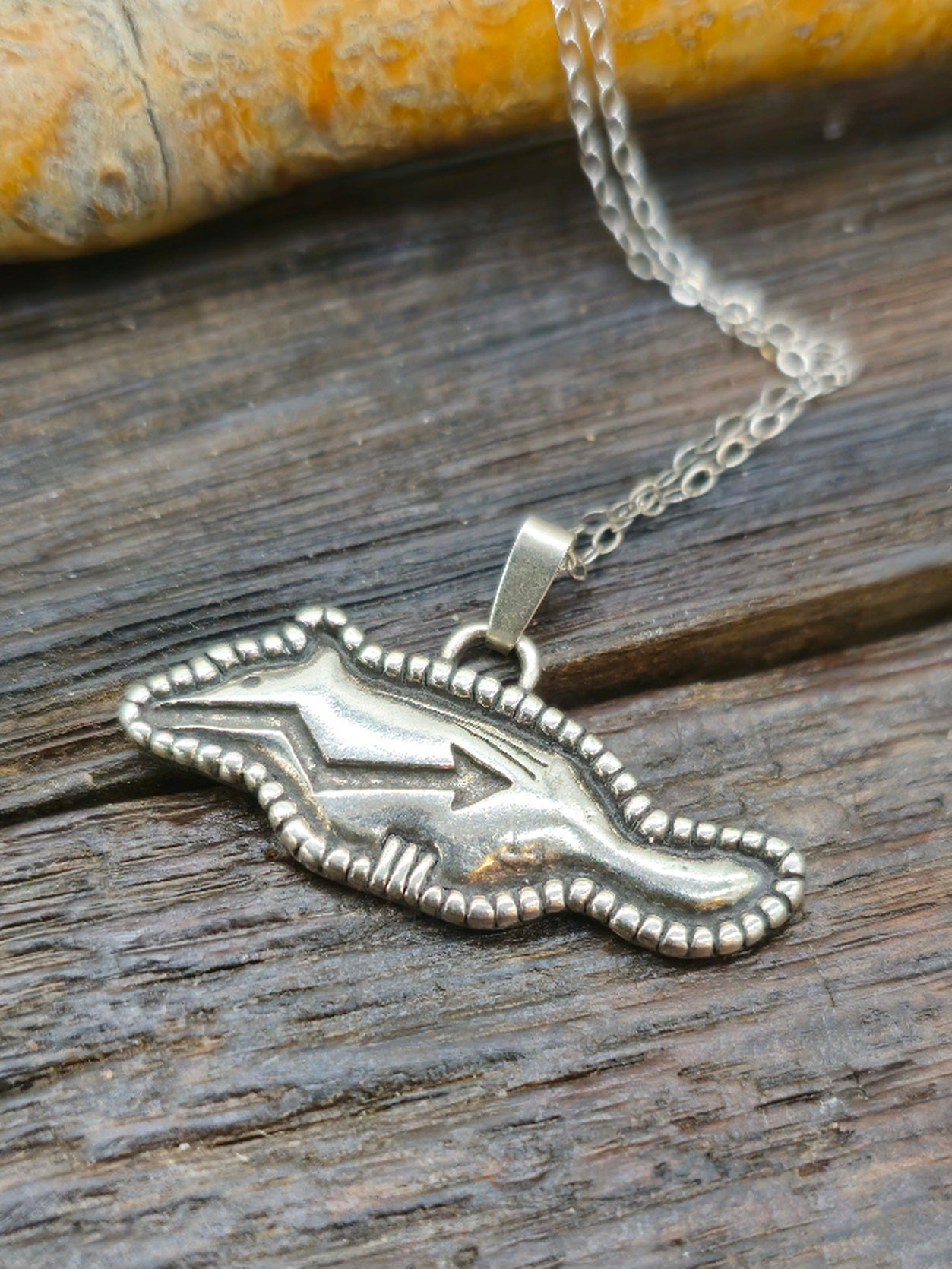 West Mountain Sterling Silver Badger Pendant on 18" Chain