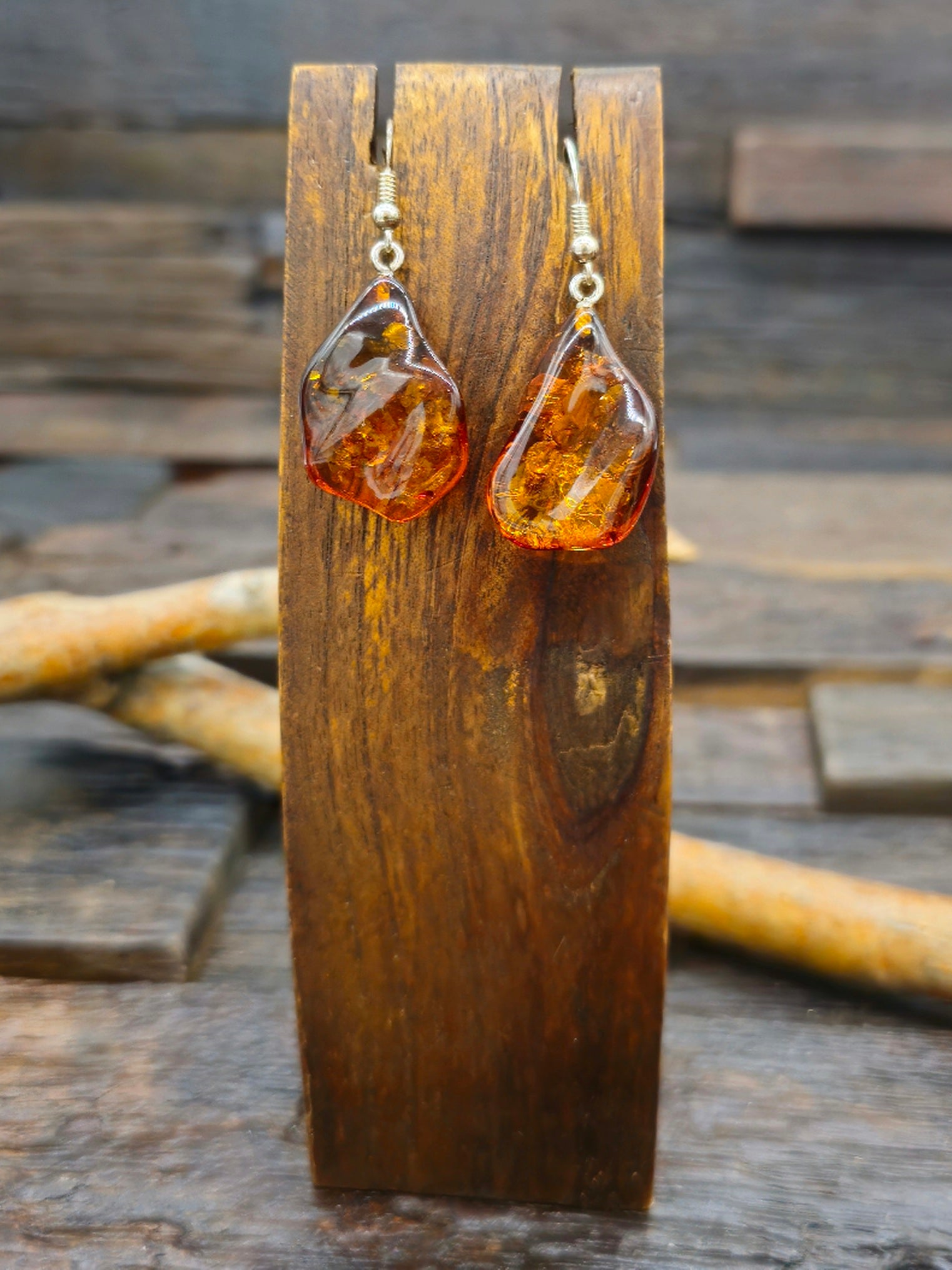 Amber Dangle Earrings NON-NATIVE MADE