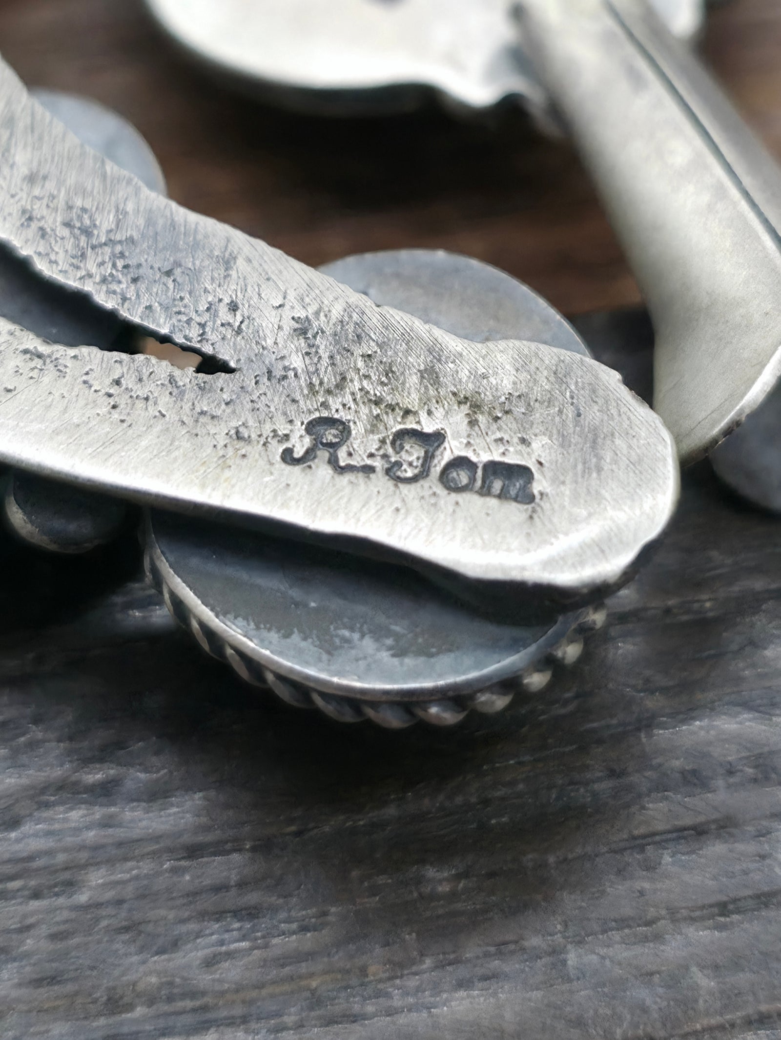 Sterling Silver Turquoise Squash Blossom Necklace by Ronald Tom - 26 in.