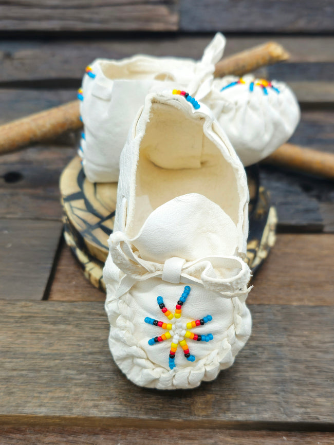 Handmade Infant Moccasins by Felix Ashley