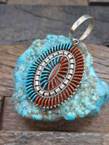 Sterling Silver Turquoise Cluster Concho Belt - 46 in.