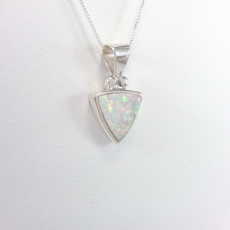 Navajo opal sterling silver pendant