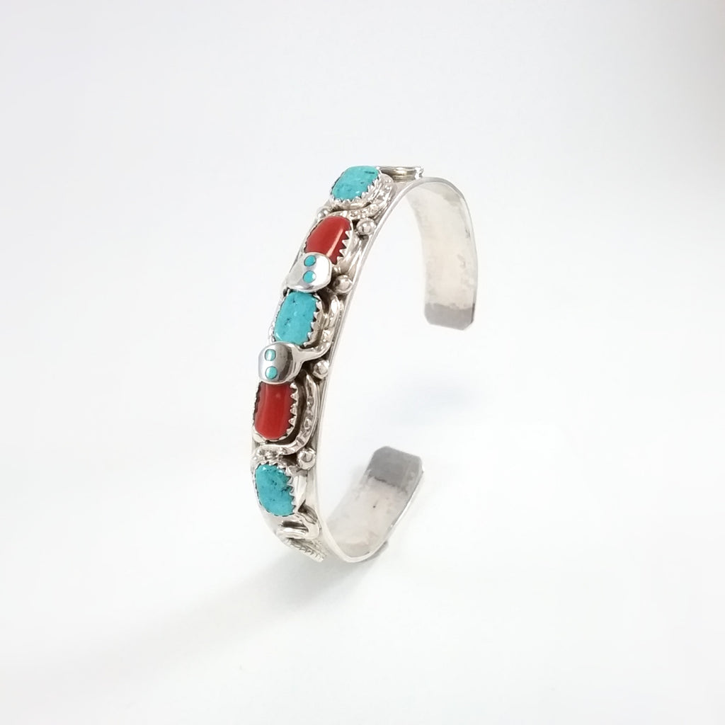 Effie Calabaza Turquoise & Coral Bracelet
