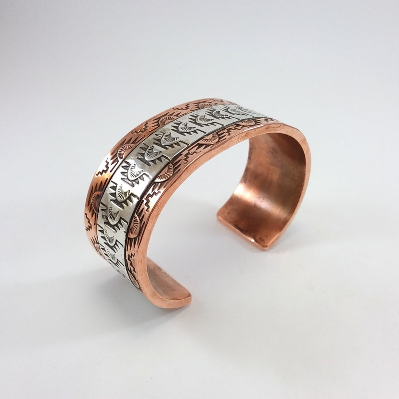 Copper/Silver Stamp Bracelet