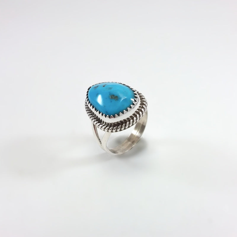 Navajo turquoise sterling silver ring.