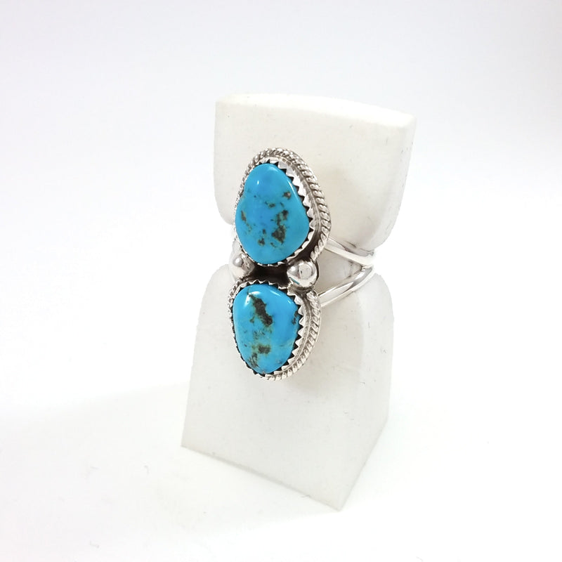 Navajo turquoise sterling silver ring.