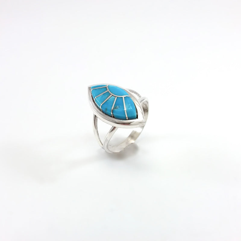 Zuni Turquoise Inlay Ring