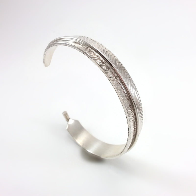 Cris Charley Silver Feather Bracelet
