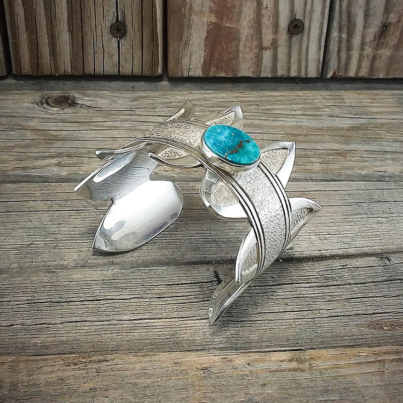 Jonathan Mike turquoise sterling silver bracelet.
