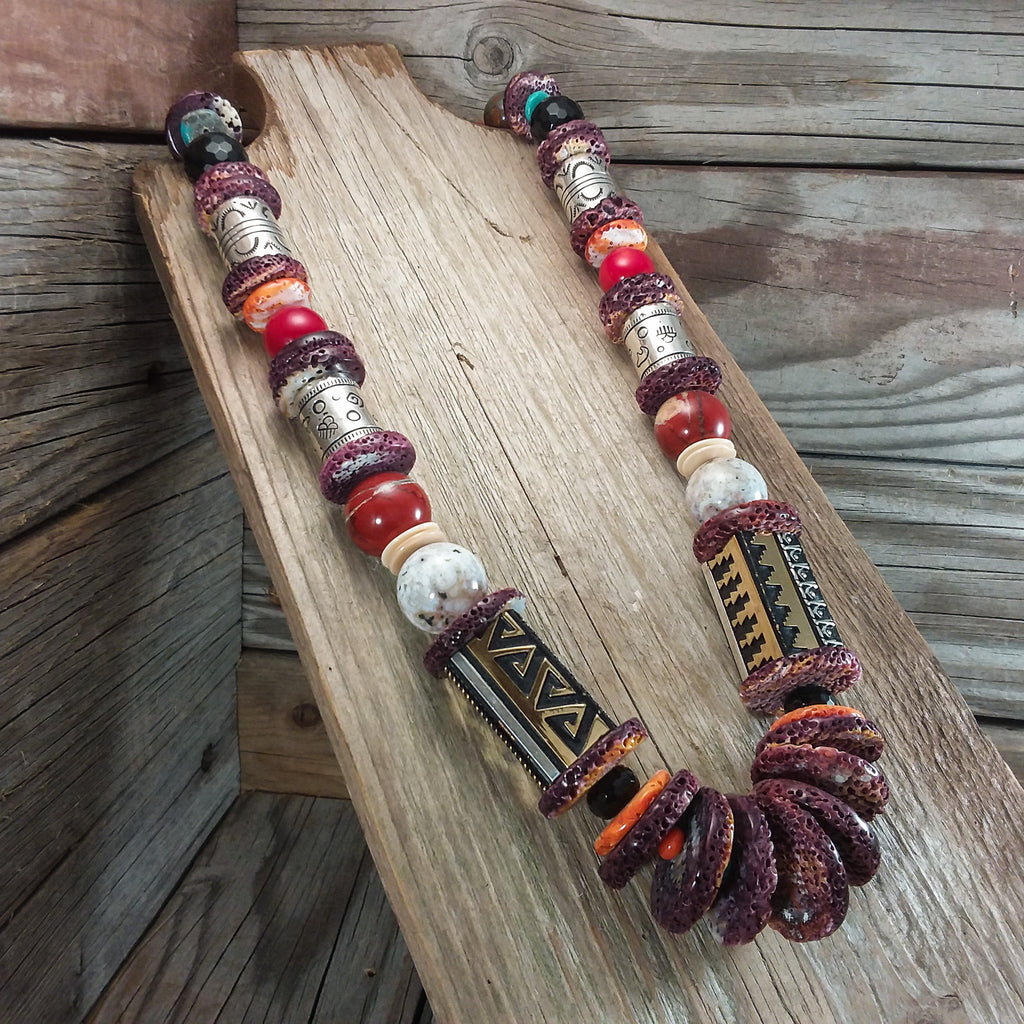 Beaded Necklace By Richard Singer