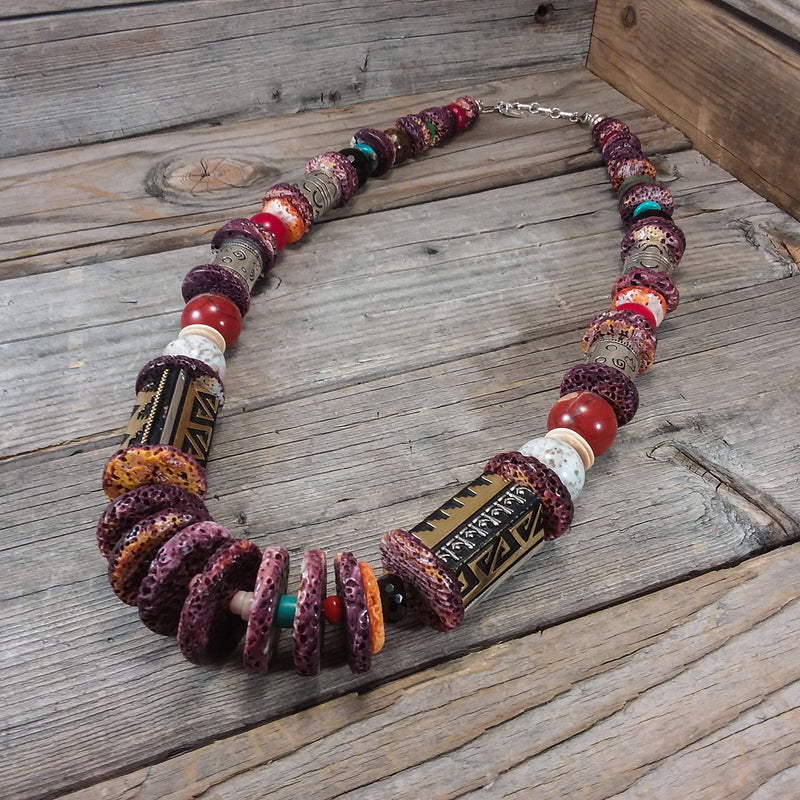Beaded Necklace By Richard Singer