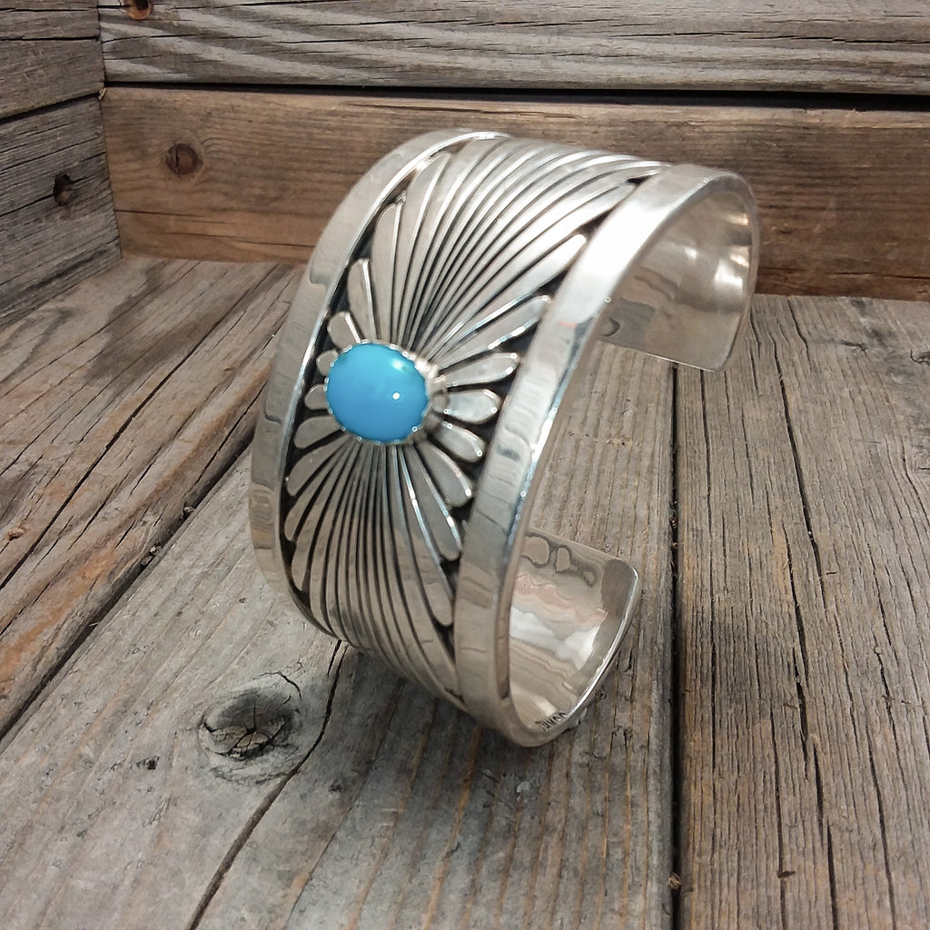 Turqoise Silver Bracelet By Wes Craig