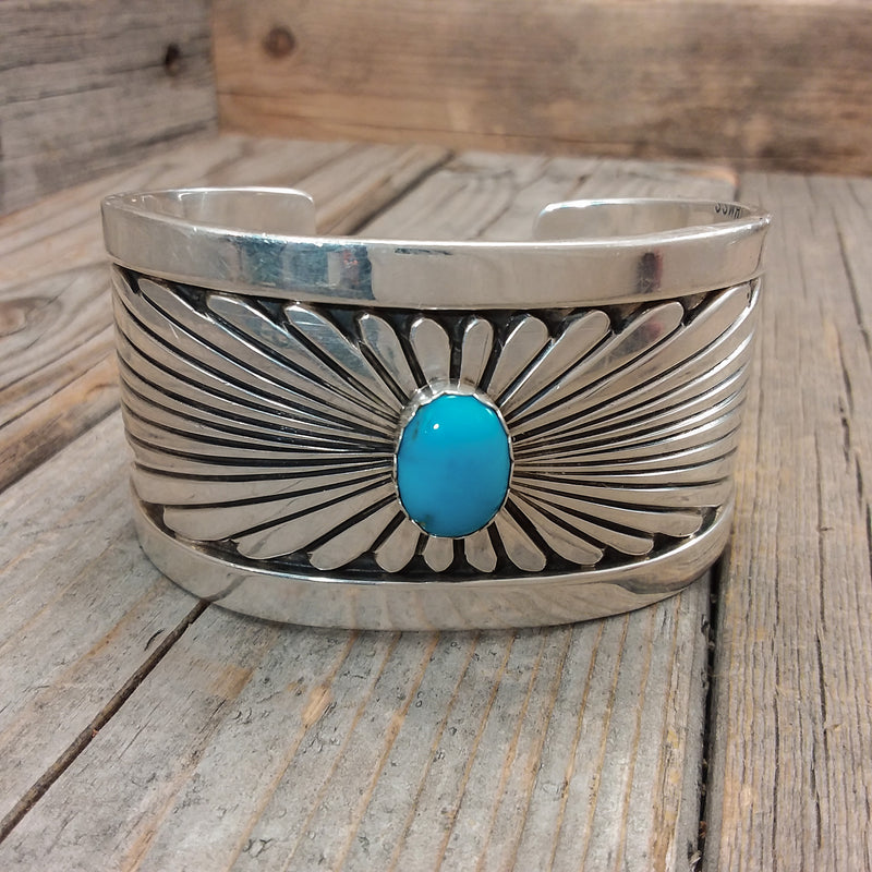 Turqoise Silver Bracelet By Wes Craig