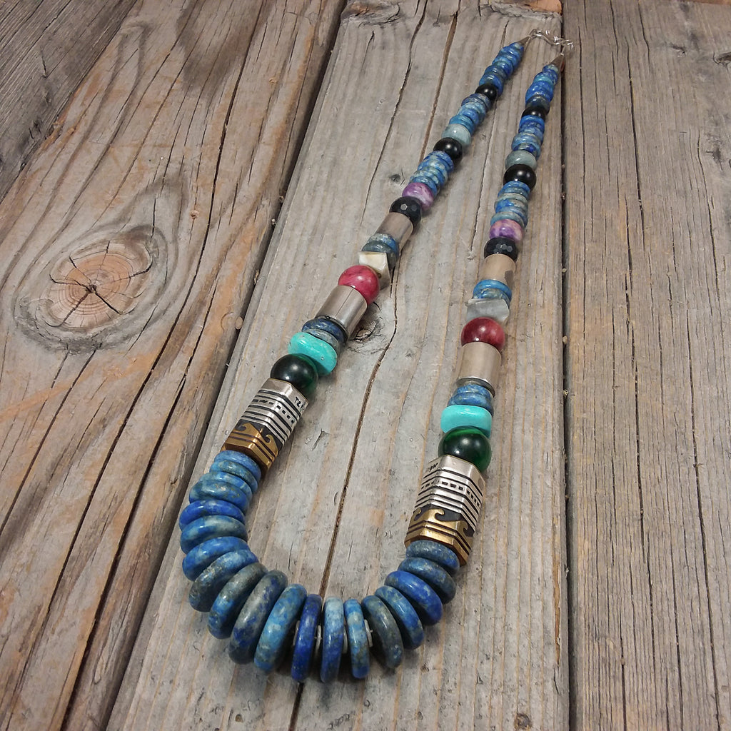Thomas Singer Blue Beaded Necklace