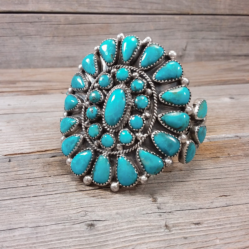 Evelyn Platero Turquoise Cuff