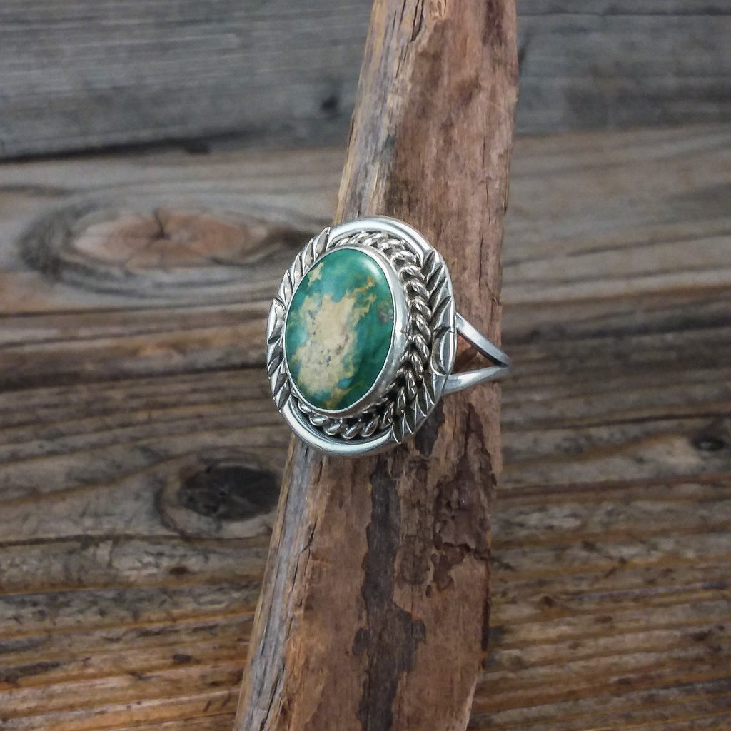 Gene Martinez Green Turquoise Ring