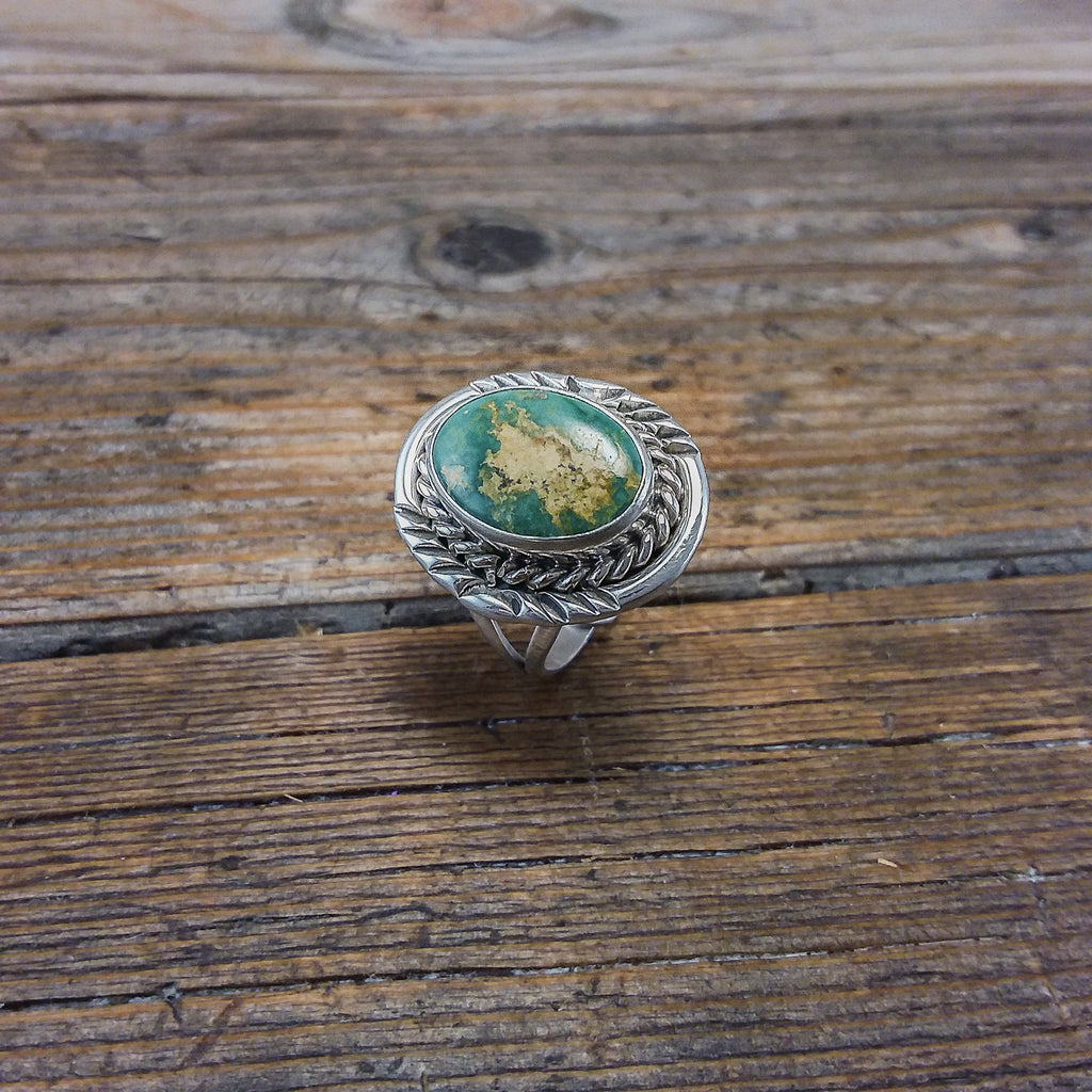 Gene Martinez Green Turquoise Ring