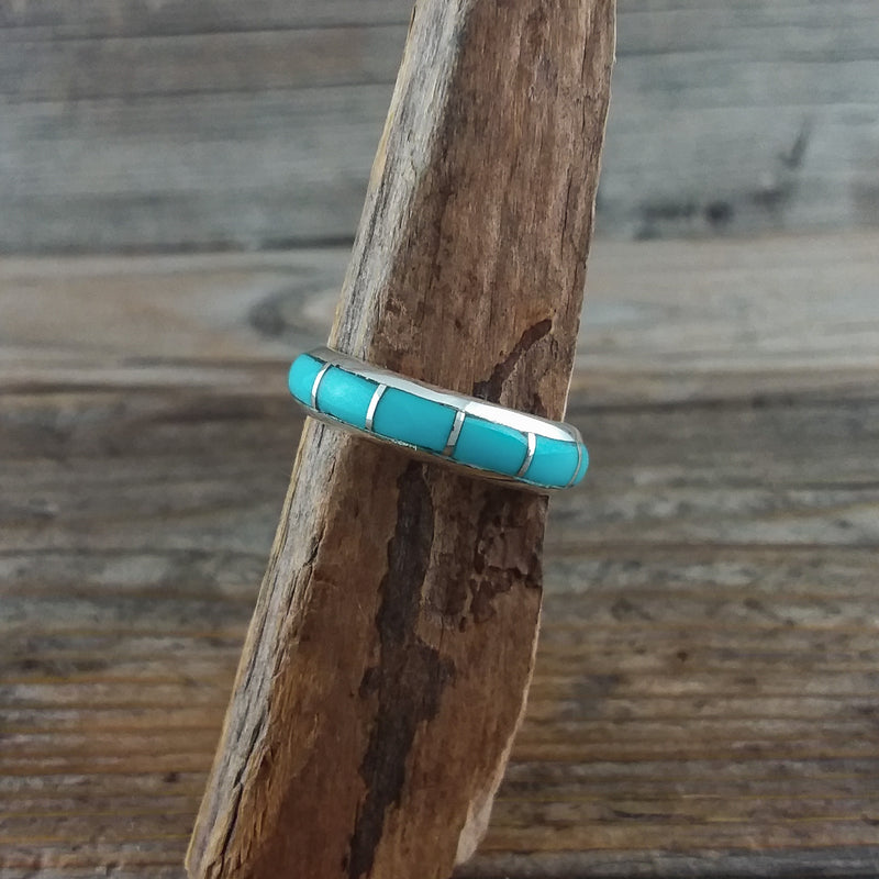 Turquoise Inlay Band Ring