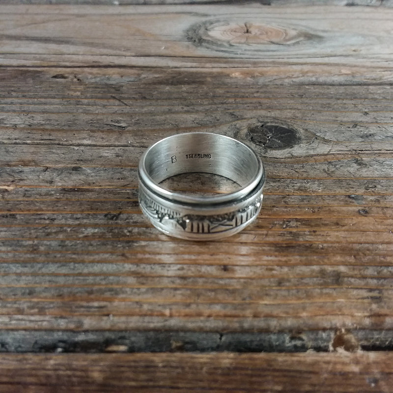 Fred Begay Silver Spinner Ring