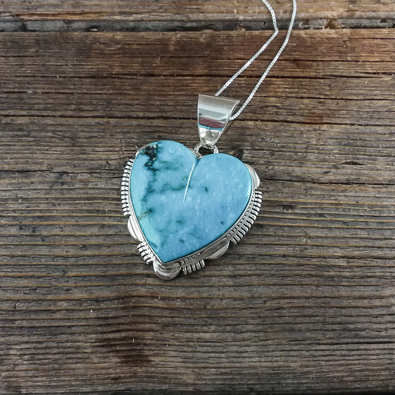 James Lee Turquoise Heart Pendant