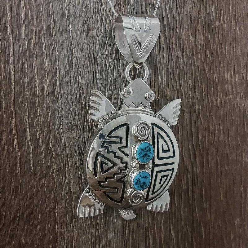 Alonzo Mariano Silver Turtle Pendant