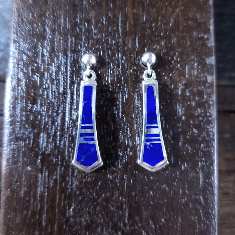 Lapis Lazuli Stud Earring