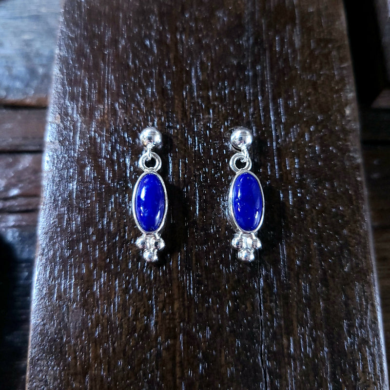 Joelias Draper Turquoise/Silver Stamp Earrings