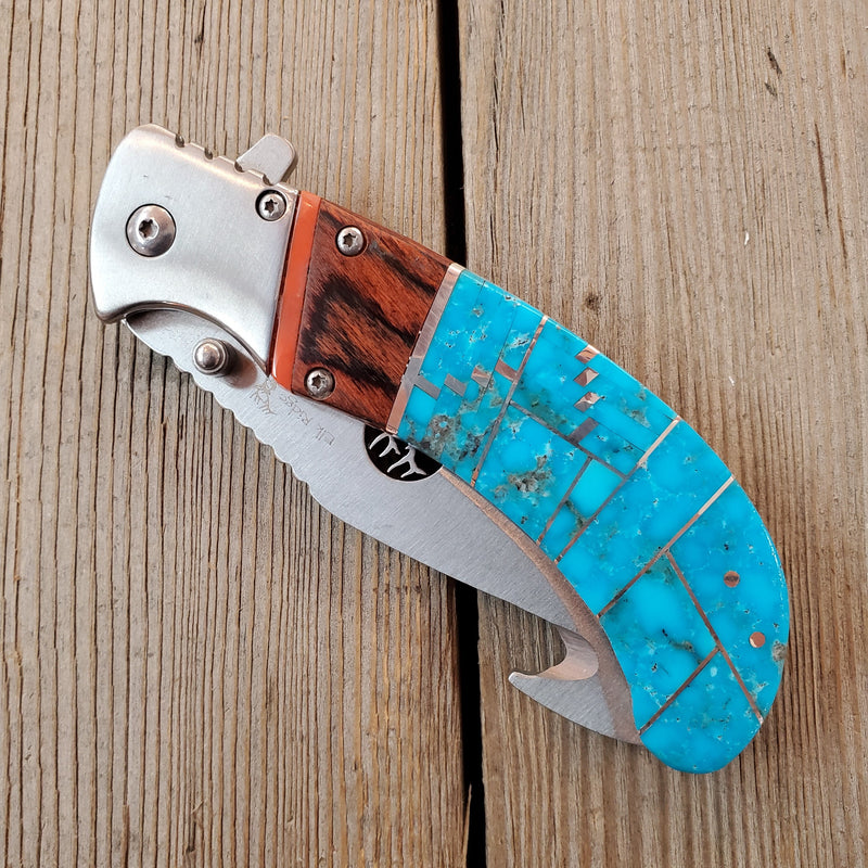 Turquoise Inlay Knife