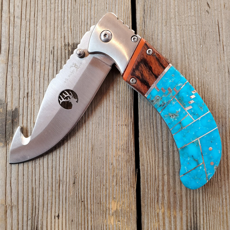 Turquoise Inlay Knife