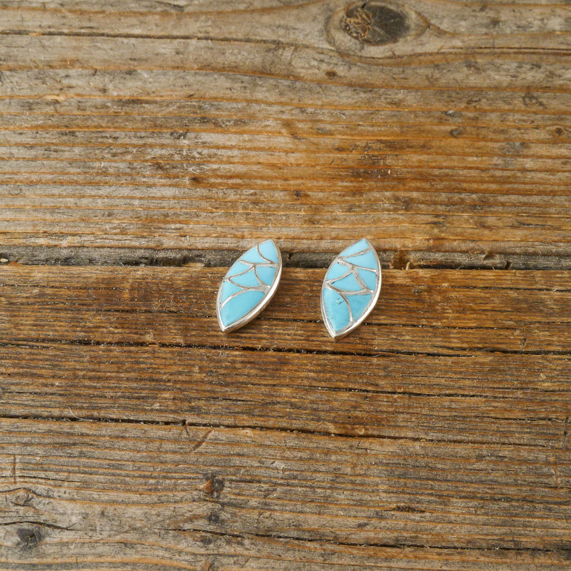 Delvin Leekya Turquoise Inlay Earrings