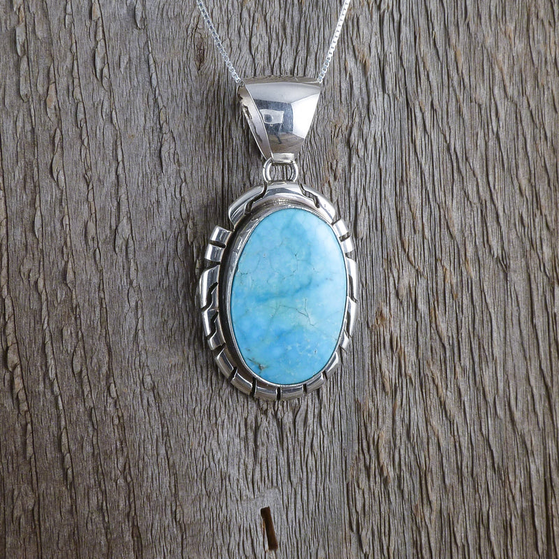 Peggy Skeets Turquoise Pendant
