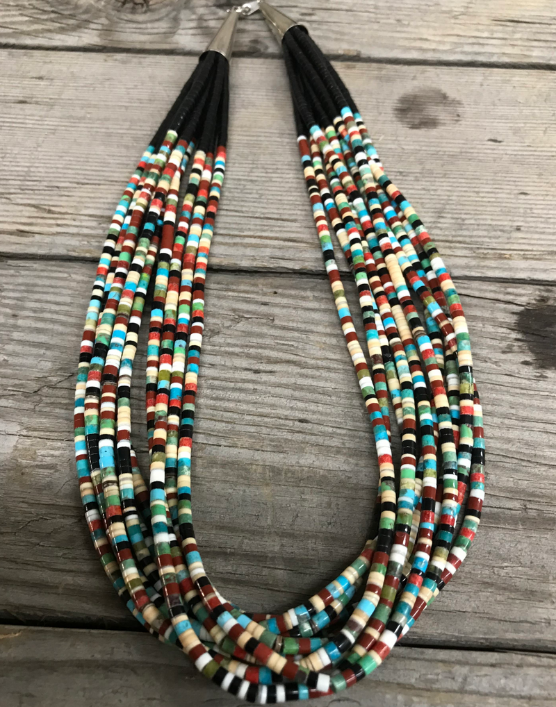 Multi-color Heishi Necklace